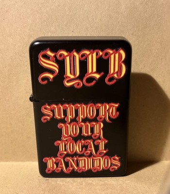 Benzinfeuerzeug SYLB - Support Your Local Bandidos TOM Schwarz Top