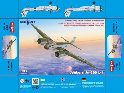Mikromir 72-034 Junkers Ju-388 L-1 1/72 plastic kit