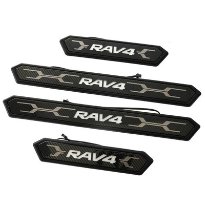 RAV4 50-Series Blue LED Scuff Plate Side Step Cart Accessories JDM Japan JP