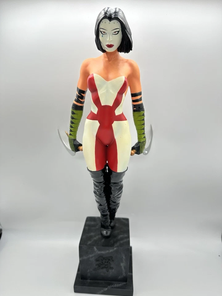 Estatua de porcelana Kabuki 35Cm Cs Moore Studios 959/1800 firmada Foto 2 de 4