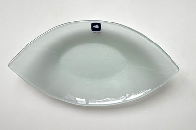 LEONARDO Glasschale oval, weiß milchig, ca. 15 x 28 cm, unbenutzt!