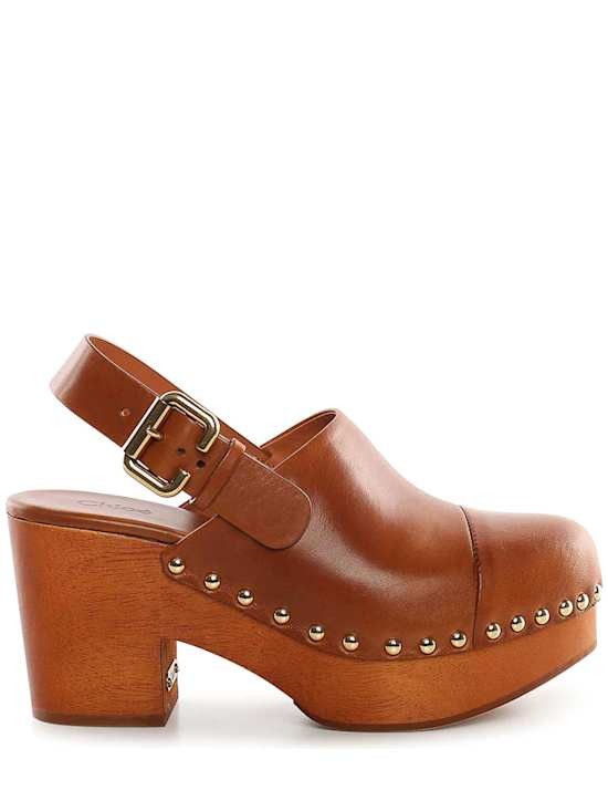 Chlo - Women - Mules with metal details - Brown 246790₽