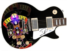 Guns N Roses Duff McKagan Signed Custom Graphics Album Guitar