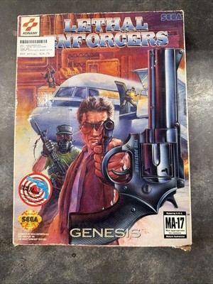 Sega Genesis Lethal Enforcers Big Box w/ No Manual