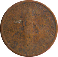 Lower Canada 1837  DEUX SOUS 1 Penny  Token  (05568)