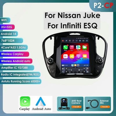 Apple Carplay For Nissan Juke 2011-2018 Car Stereo Radio 9.7''Android 14 GPS WIFI