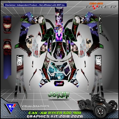 Can Am RYKER 600 900 Grafik Kit 2018 2019 2020 2026 Aufkleber Decals ATV UTV MX