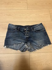 Lucky Brand Women's Denim Shorts The Cut Off Button Fly Size 6/28