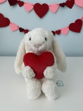 Jellycat Bashful Red Heart Bunny - Medium - Authentic - New with Tags