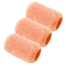 Reusable Paint Roller Covers 4" x 3/8" Nap Washable PVC Plastic Core Refill Bulk