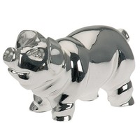 Mini GlüCksschwein 6 Cm Versilbert Deko Schwein Tierfigur GlüCksbringer Geschenk