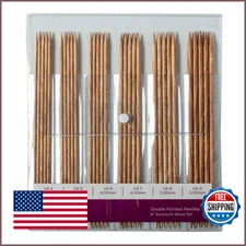 Knit Picks Sunstruck 8" Double Pointed Wood Knitting Needle Set