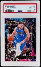 2024 Panini Select Luka Doncic #265 PSA 10 Courtside Cosmic Prizm Basketball