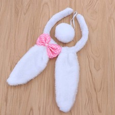  2 Lot de 4 PCS Bandeau De Pâques Kit De Queue De Lapin Adorable Oreille De