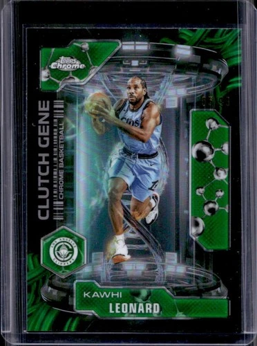 2025 Topps Chrome Kawhi Leonard Refractors Green (RAW)