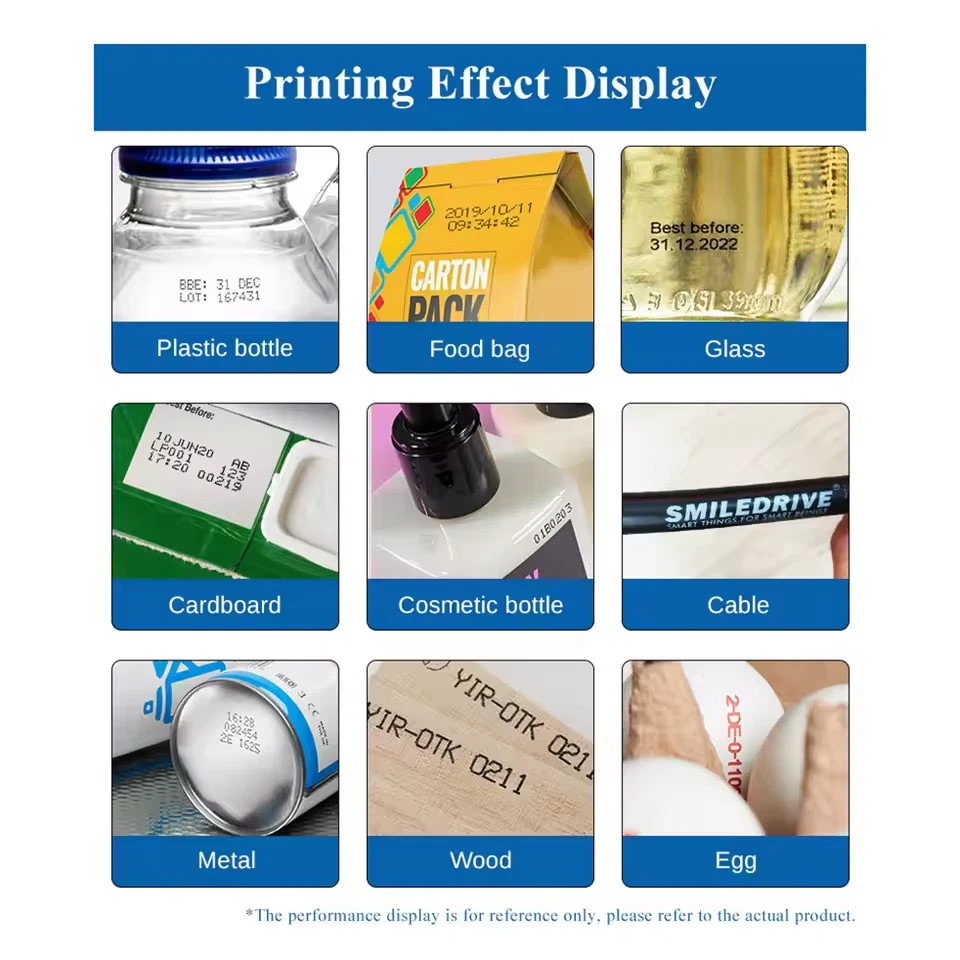 Conveyor Belt Inkjet Printer 4.3" Screen QR Code Logo Batch Number Expiry Date - image 3 of 4