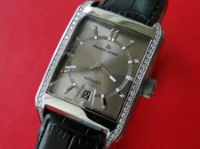 MEN  MAURICE LACROIX  PONTOS  PT 6247  DIAMONDS  RECTANGULAR  AUTOMATIC  GRAY