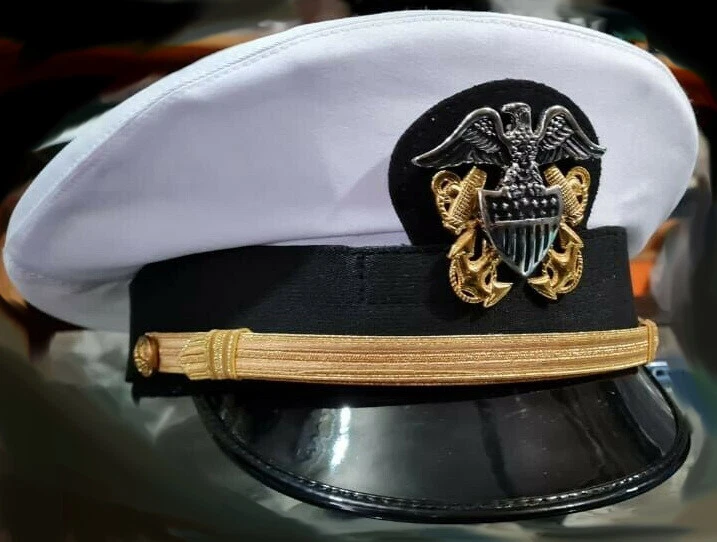 US Navy Hat Lieutenant Commander US NAVY WARRANT OFFICER Cap With Metal  Badge | eBay