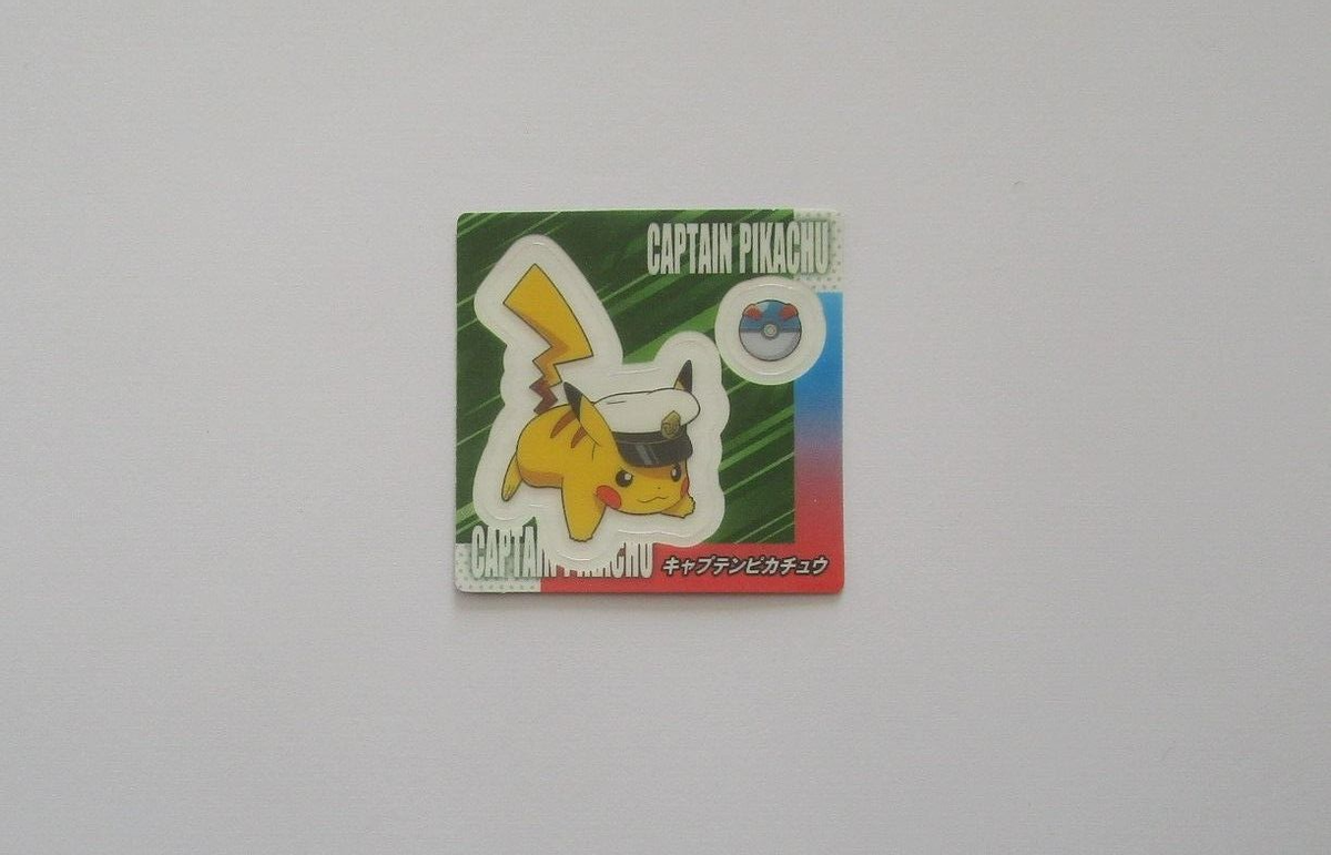 Pokemon Captain Pikachu No.003 Sticker Snack Seal Tohato Pokemon Captain Pikachu No.003 Sticker Snack Seal Tohato