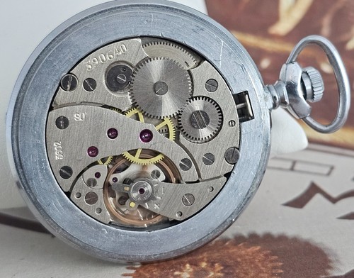Vintage Pocket Watch USSR MOLNIJA DECORATIVE ORNAMENT RARE SOVIET Watch 3602 - Picture 18 of 18