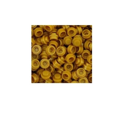 50x  Klemmbausteine 1x1 Noppen, Rund,4073,Pearl-Gold , 100% Kompatibler Baustein