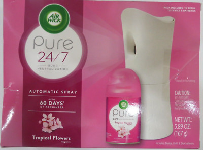 Air Wick  Pure Automatic Spray Starter Kit, Tropical Flowers