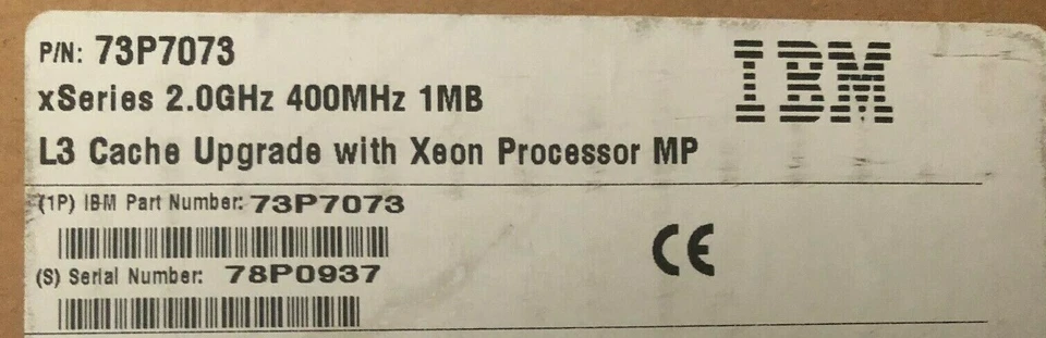 NEW IBM xSERIES 2.0Ghz 400Mhz 1 MB Cache Xeon CPU Processor  - Image 2 of 4