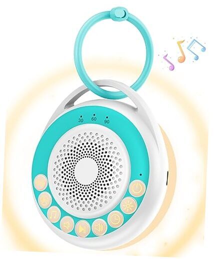 Portable Sound Machine Baby, Travel White Noise Machine Baby, Sound Blue