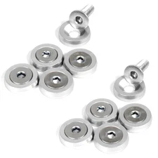 40 PC POLISHED BILLET ALUMINUM FENDER/BUMPER WASHER/BOLT ENGINE BAY DRESS UP KIT