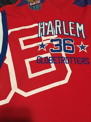 Harlem Globetrotters #36 Meadowlark Platinum Fubu 2X Jersey