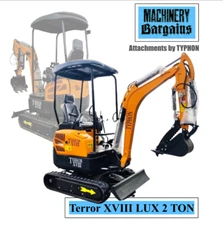 4,000 lbs Terror XVIII Mini Excavator, EPA Certified USA KUBOTA Diesel Engine Ma