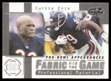 Curtis Enis 1999 Leaf Certified Fabric of the Game #FG20 #/1000 - Chicago Bears