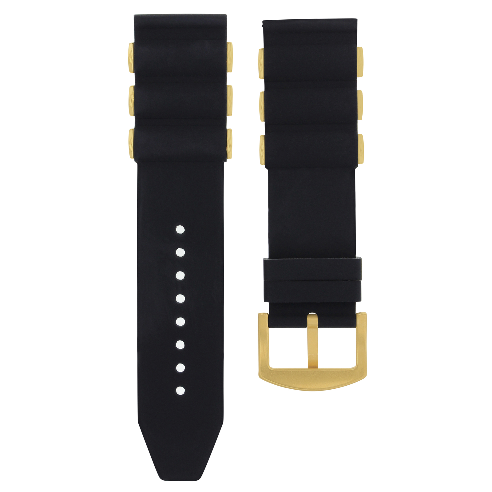 Cinturini Per Orologi In Gomma Cinturino In Gomma Silicone Nero - Foto 8