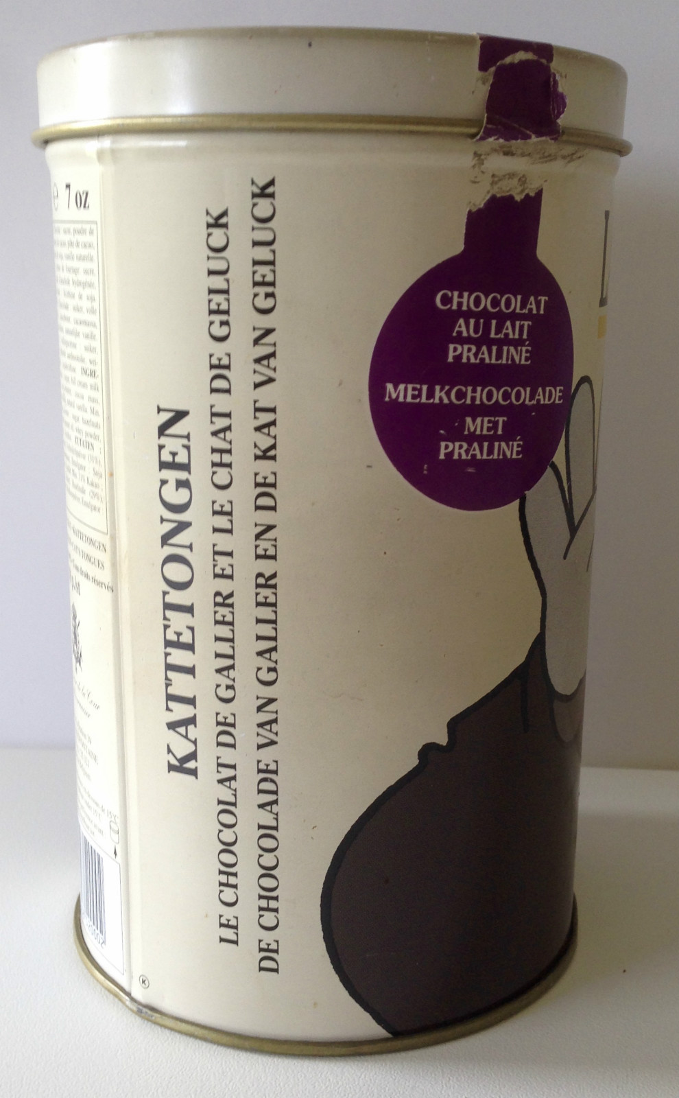 Collection Geluck Le Chat Boite Metal Langues Chocolat Galler 30 Nov 1997 Ebay