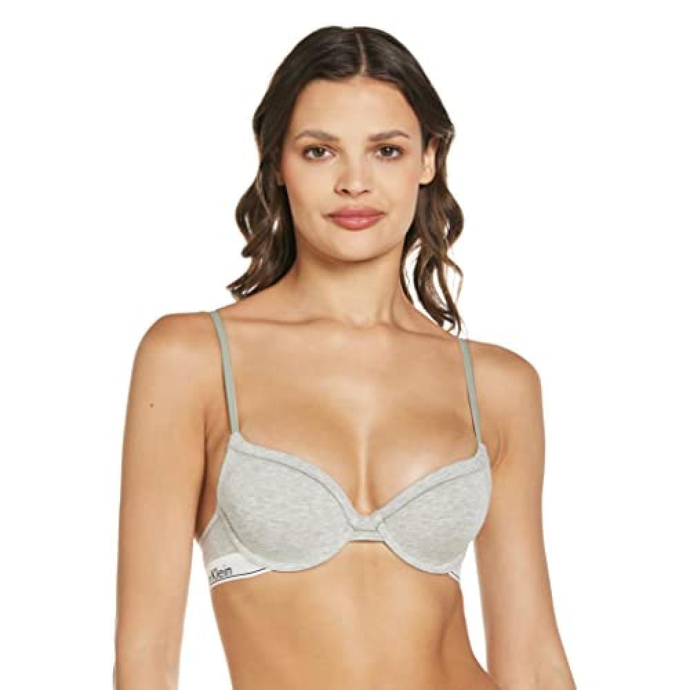 (TG. 4D) Calvin Klein Modern T Shirt Bra Reggiseno, Grigio (Grey Heather 020), 3
