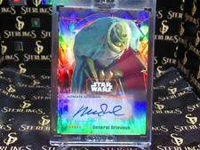 2022 TOPPS STAR WARS SIGNATURE SERIES ORANGE #/10 General Grievous Matthew Wood