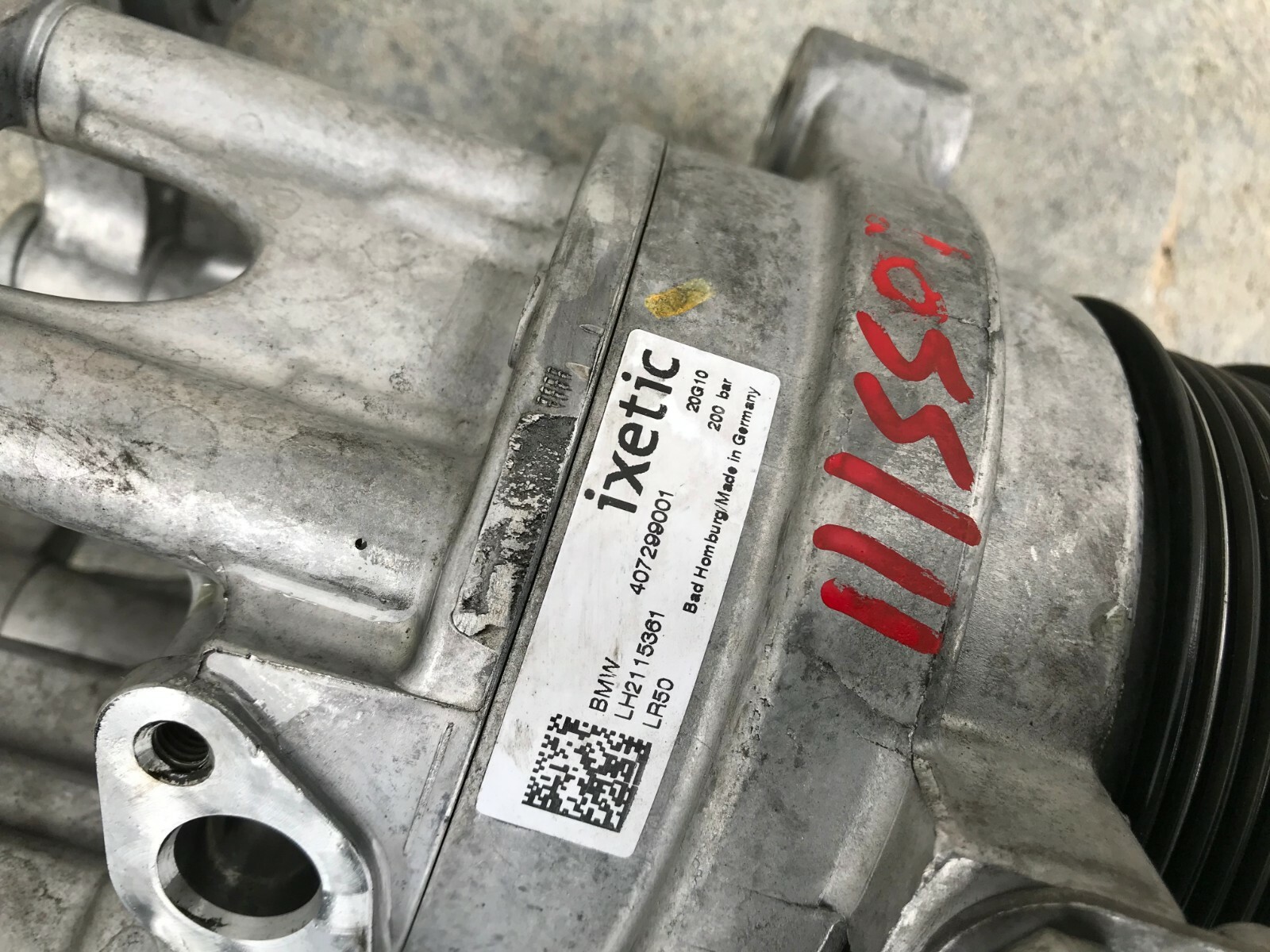 2011 2012 2013 BMW 550i F10 F11 F12 Power Steering Pump ixetic OEM A5