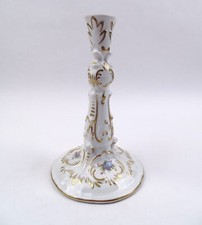 Eleganter Porzellan Kerzenleuchter Rokoko Stil Thüringen wohl Gräfenthal H 21 cm