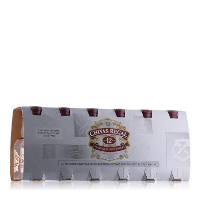 Chivas Regal 12 Years Whisky Miniaturen 12x0,05l in Geschenkbox
