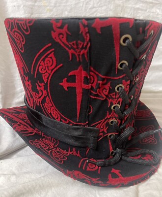 Red Dagger Top Hat In 57,58cm By Raven