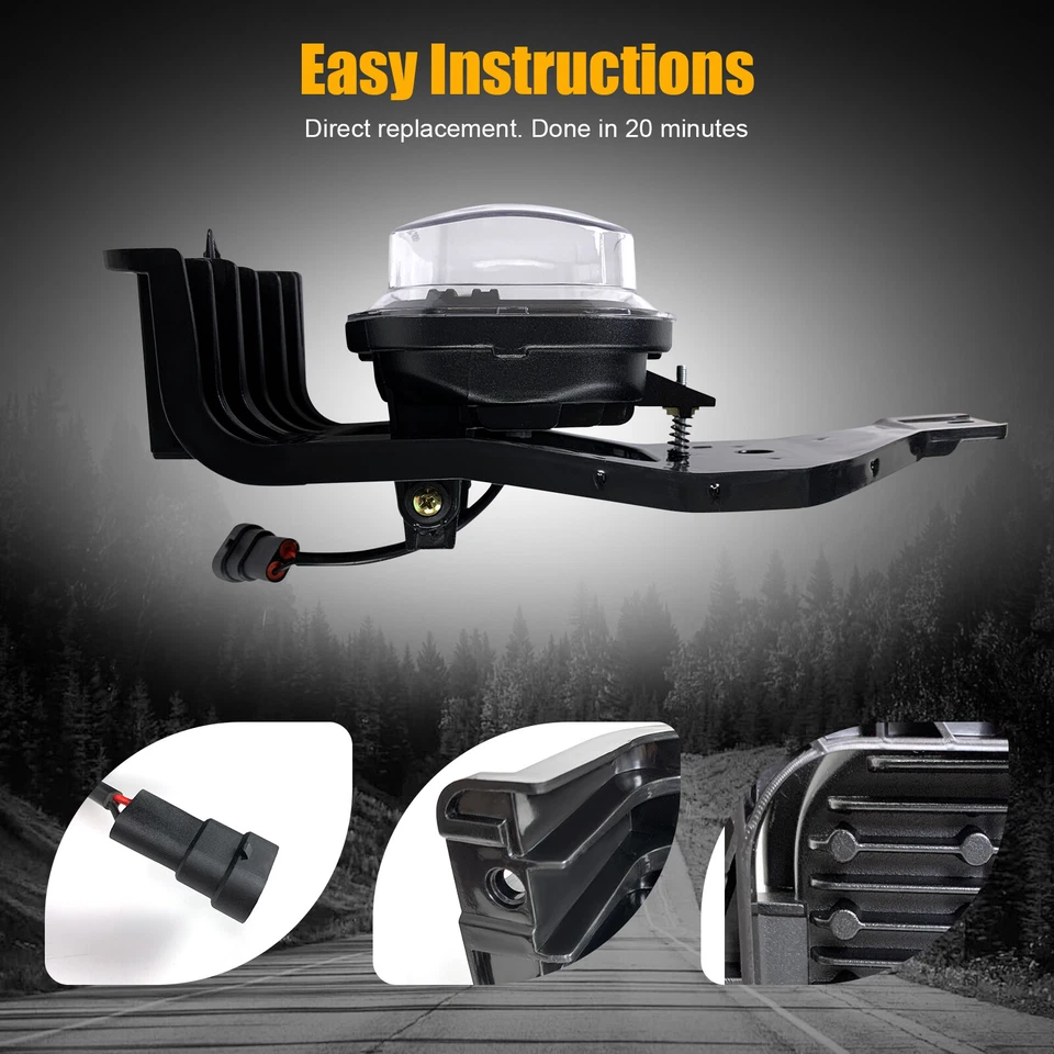 Par de luces antiniebla LED para Ford F-250 F-350 F-450 F-550 Super Duty 2005-2007 Foto 4 de 4