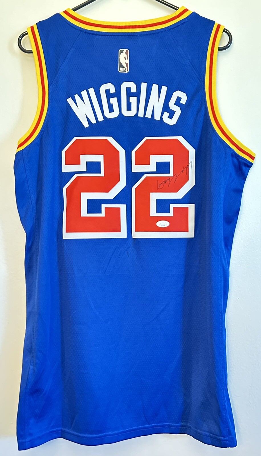 Andrew Wiggins Autographed Signed Golden State Warriors Jersey JSA COA 