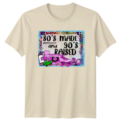 80'S Made And 90'S Raised Retro Vintage T-Shirt 80S Mix Tape Tee
