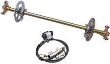 29" Rear Axle Kit w/ Brake Assembly Sprocket for Go Kart Quad ATV Drift Trike