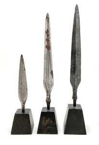A collection of three Moro Budiak Blades,