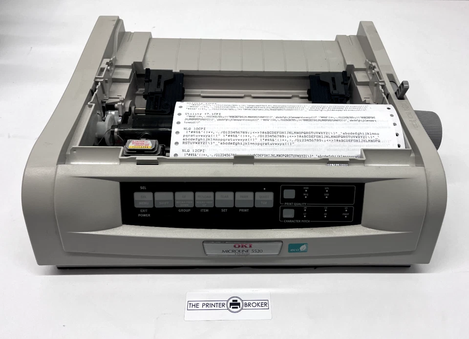 OKI Microline ML-5520 Eco A4 Mono Dot Matrix 9 Pin Printer D22900B - Image 2 of 4