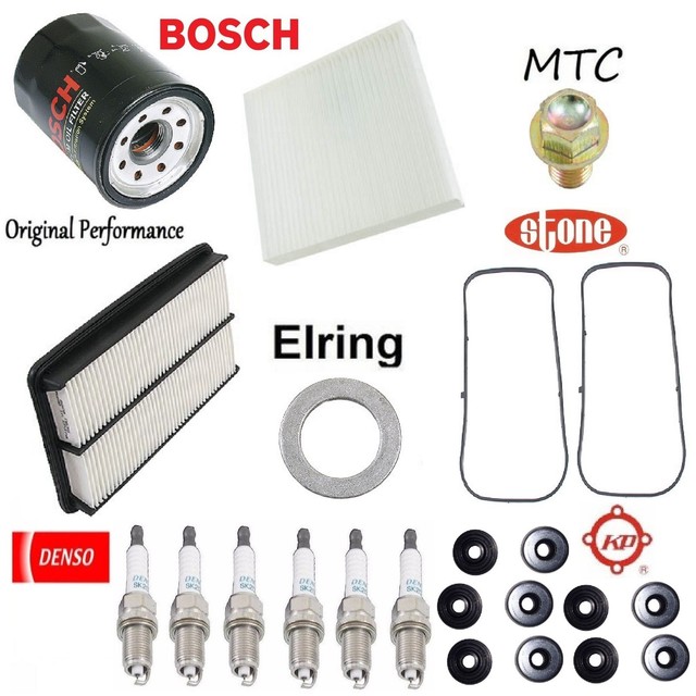 Tune Up Kit Cabin Air Oil Filters Gaskets Plugs for Acura MDX 3.7L 2007
