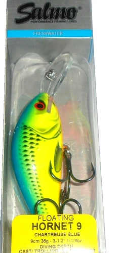 Salmo Hornet 9F Crankbait   (Chartreuse Blue)