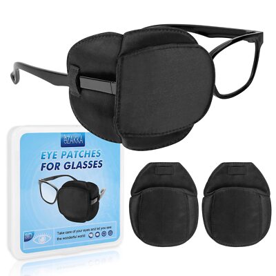 Eye Patches for Adults Kids Left Right Eye 2 Pcs Medical Eye Patch for Glasse...