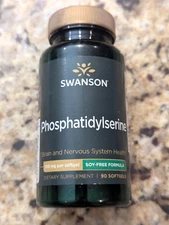 Swanson Phosphatidylserine Brain Support 100mg 90 Softgels exp: 10/2026